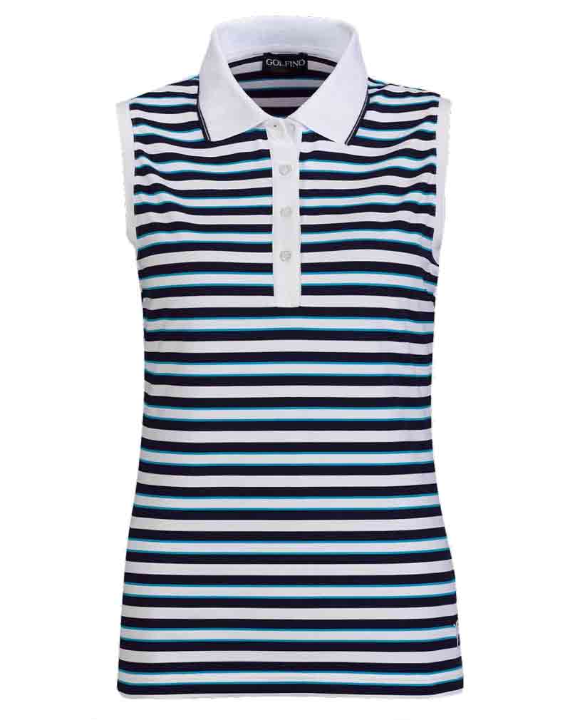 Golfino Polo Donna Sea Salt Striped