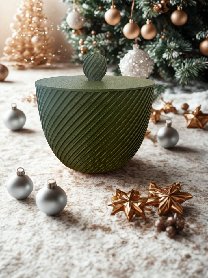 Contenitore decorativo stampato in 3D – Design moderno e artigianale