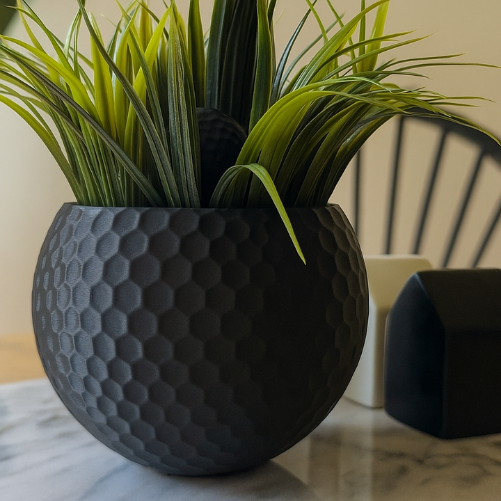 Vaso in Stampa 3D a Forma di Pallina da Golf