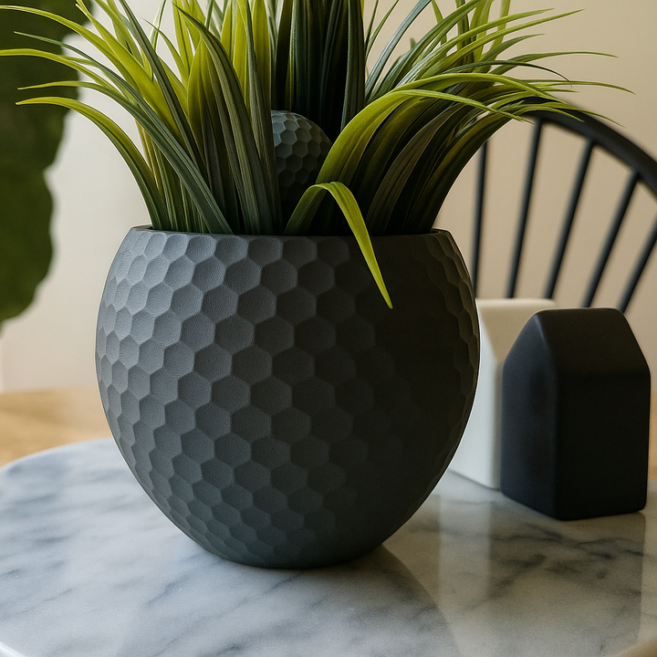 Vaso in Stampa 3D a Forma di Pallina da Golf