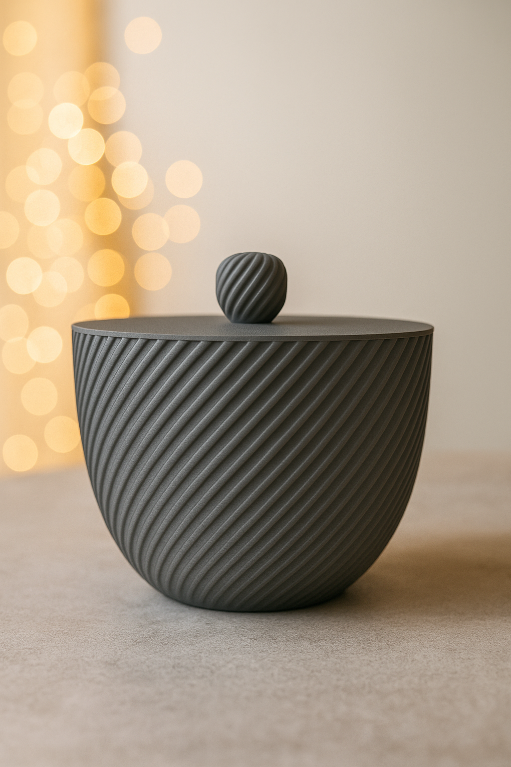 Contenitore decorativo stampato in 3D – Design moderno e artigianale