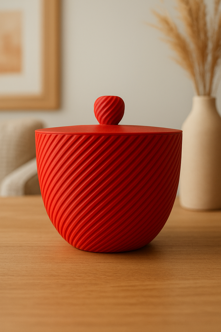 Contenitore decorativo stampato in 3D – Design moderno e artigianale