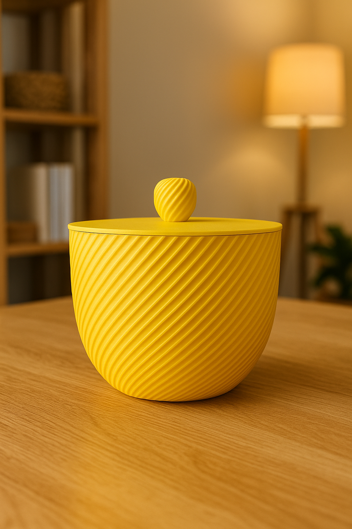Contenitore decorativo stampato in 3D – Design moderno e artigianale