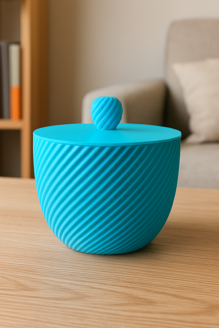 Contenitore decorativo stampato in 3D – Design moderno e artigianale