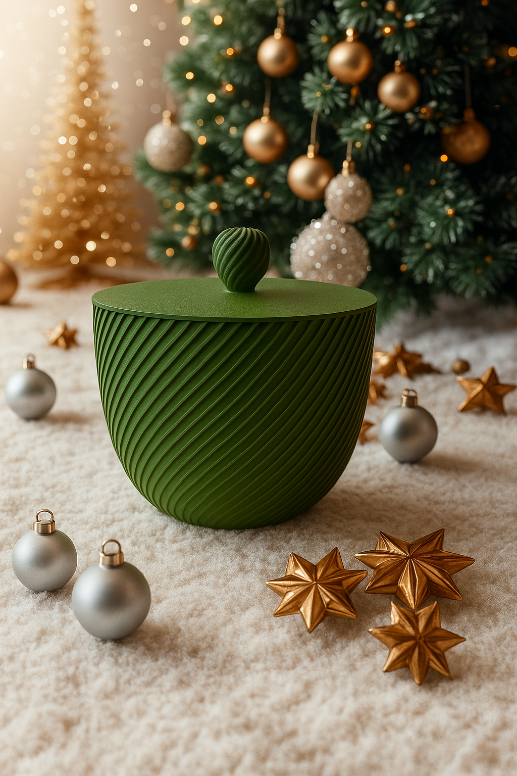 Contenitore decorativo stampato in 3D – Design moderno e artigianale