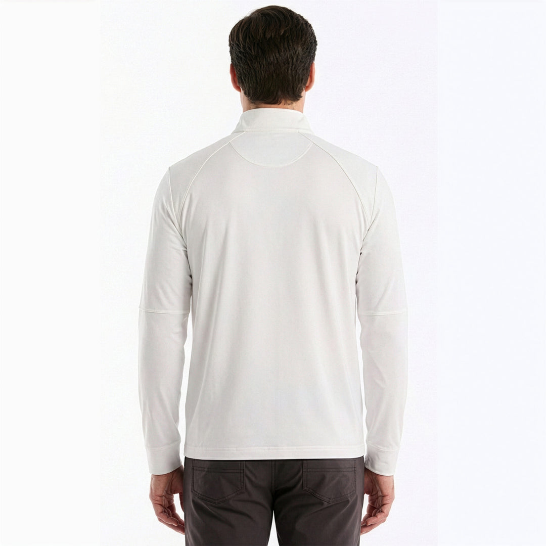 Original Penguin 1/4 Zip Pullover Uomo LS Mixed Media
