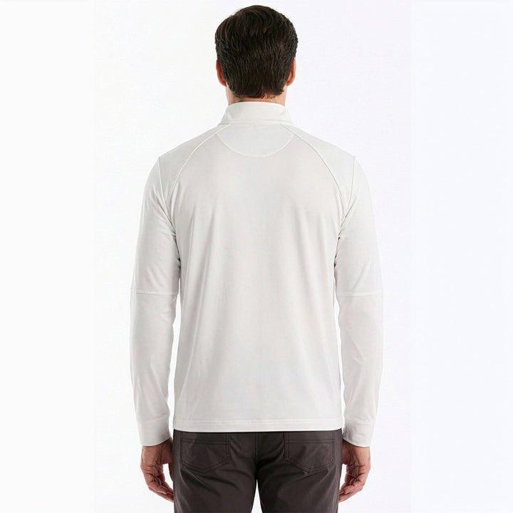 Original Penguin 1/4 Zip Pullover Uomo LS Mixed Media