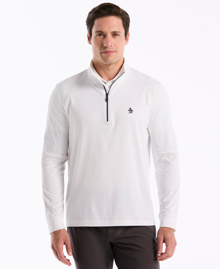 Original Penguin 1/4 Zip Pullover Uomo LS Mixed Media