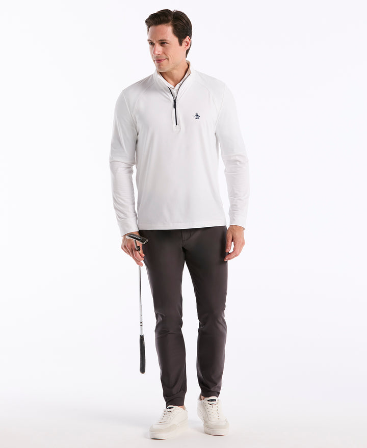 Original Penguin 1/4 Zip Pullover Uomo LS Mixed Media