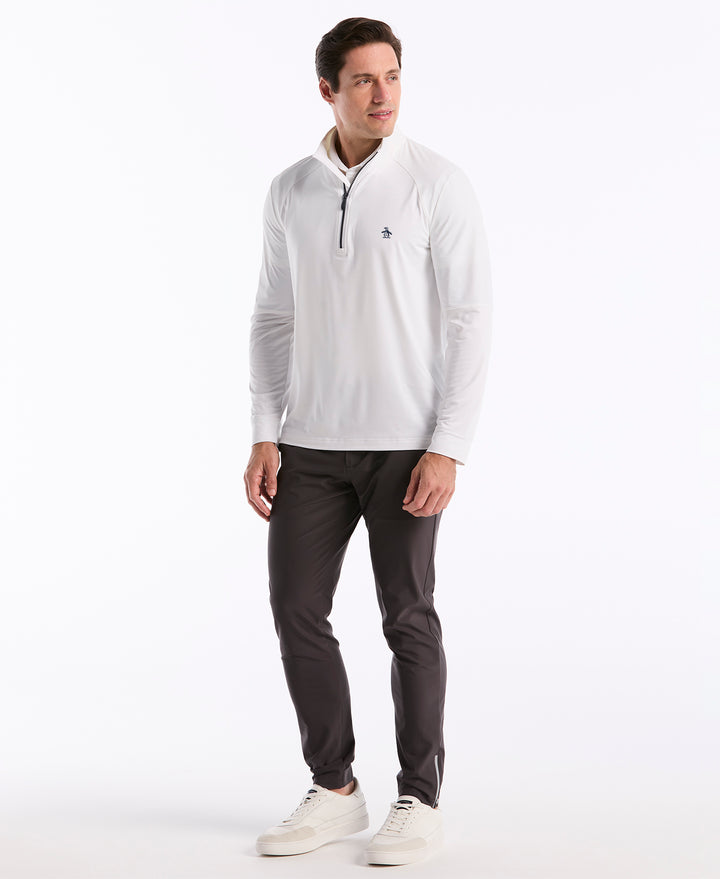 Original Penguin 1/4 Zip Pullover Uomo LS Mixed Media