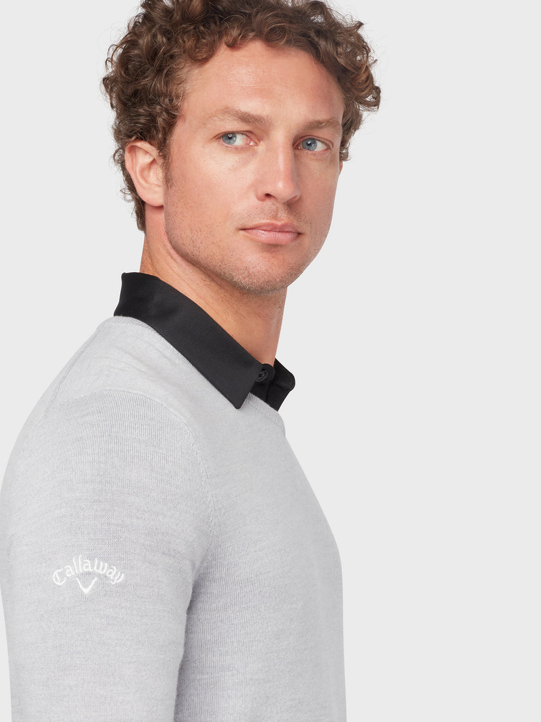 Callaway Pullover Mens UK LS V-Neck Inside