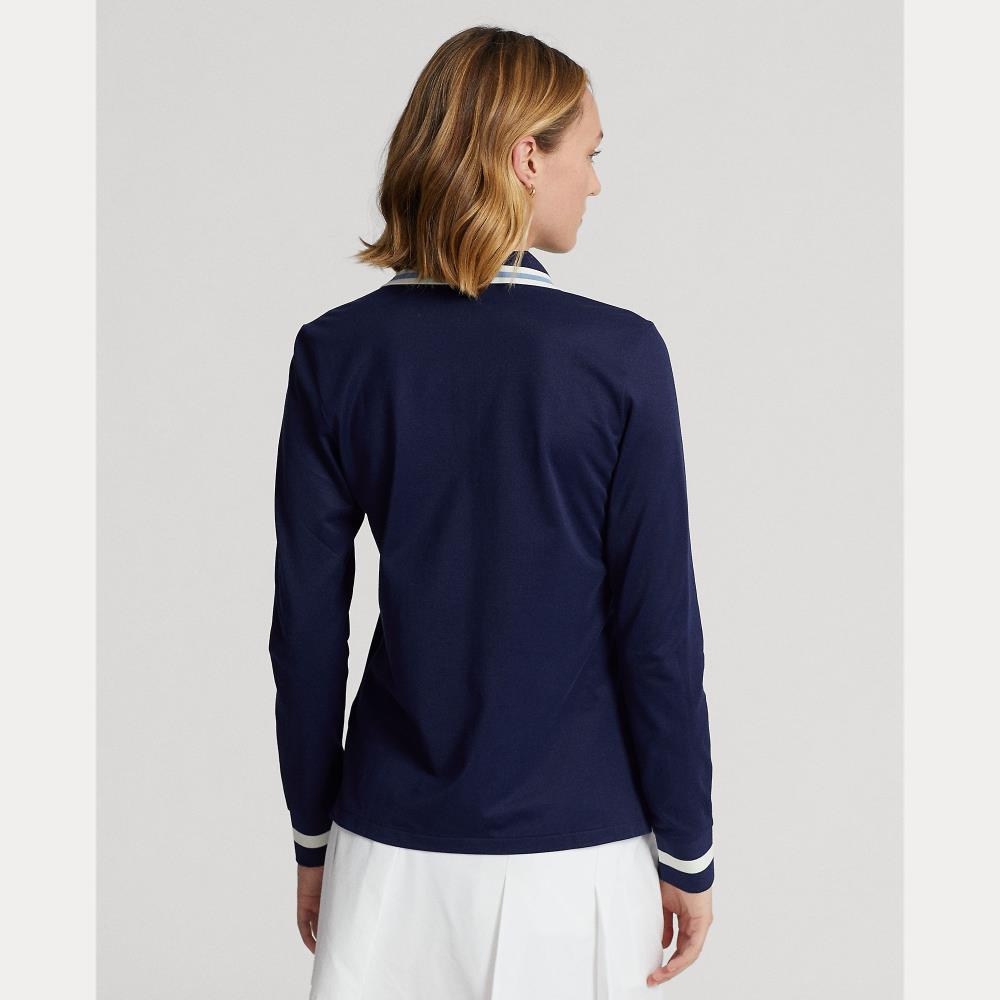 Tailored Fit Long-Sleeve Polo Shirt