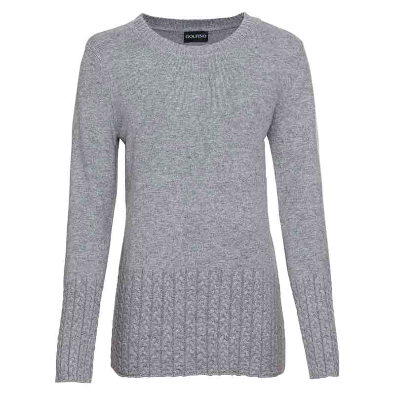 Golfino Pullover Donna Silver Space Knitted Round Neck