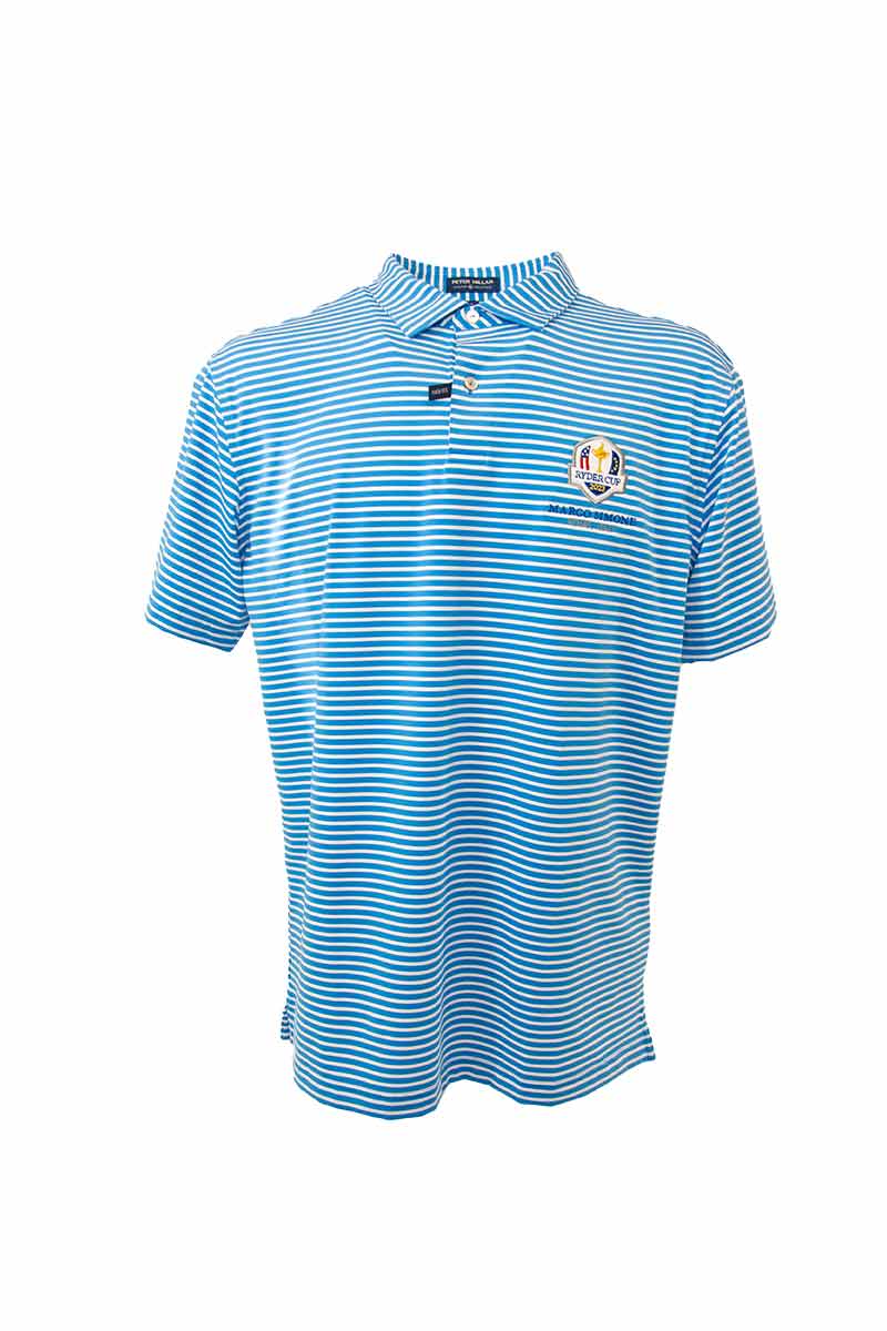 Peter Millar Ryder Cup Polo Uomo Miles Stripe Stretch Jersey